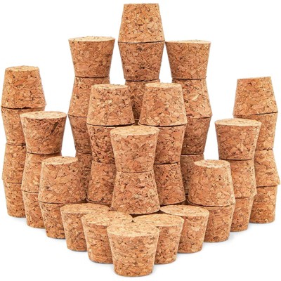 Juvale 50 Pack Size #9 Tapered Cork Plugs for Bottles and Arts and Crafts (0.98 x 0.74 x 0.75 in)