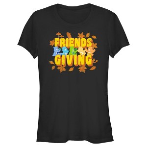 Juniors Womens Care Bears Friends Giving T-Shirt - 1 of 4