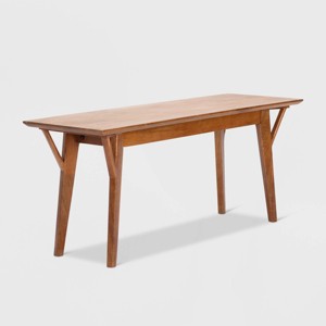 Stratford Mid-Century Entryway Bench Walnut Brown - Finch - 1 of 4