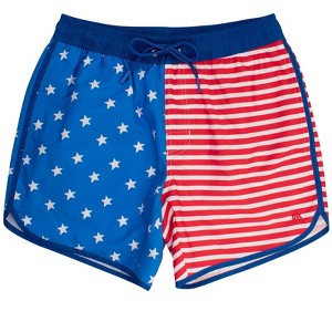 RuggedButts Men's UPF50+ Dolphin Hem Swim Trunks - 1 of 4