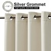 NICETOWN Outdoor Patio Top & Bottom Grommet Curtains Windproof Blackout Insulated 2 Panel - 4 of 4