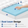 kayamas 3" Double-layer Mattress Topper include 2"  Gel Memory Foam and 1" Pillow Top Mattress Pad Cover with Elastic deep pocket - 4 of 4