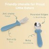 Toddler Utensils,6 Pack toddler fork and spoon set, Stainless Steel Baby Forks and Spoons - 4 of 4
