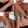 Gold Bracelets for Women,Dainty Bracelets Set for Women Trendy, Gold Bracelets Stack With Beaded, Cuban - 4 of 4