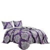 ESCA Lachlan 3 Piece Bedspread (reversible)Queen: 1 Bedspread 90 In.x90 and 2 shams 20 In.x26 In. - 2 of 4