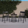 COSCO Modern Slim Line Vinyl Padded Folding Chair - 4 of 4