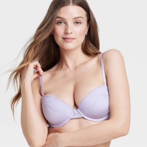 Women's Lace Push-Up Demi T-Shirt Bra - Auden™ - 1 of 4