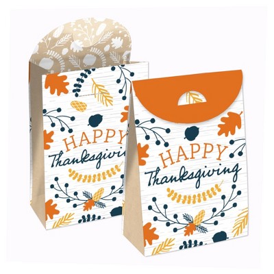 Big Dot Of Happiness Happy Thanksgiving - Fall Harvest Gift Favor