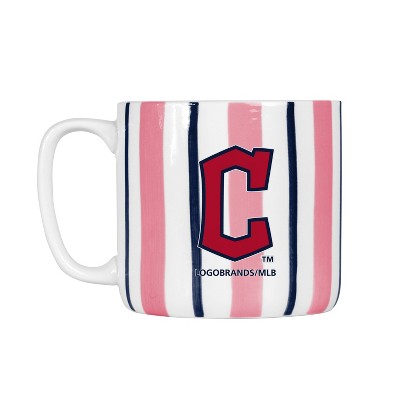 MLB Cleveland Guardians Striped Coffee Mug - 16oz
