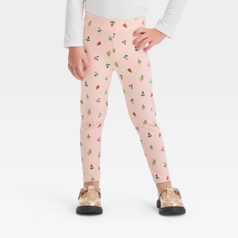 Toddler Girls' Floral Pants - Cat & Jack™ Pink 4t : Target