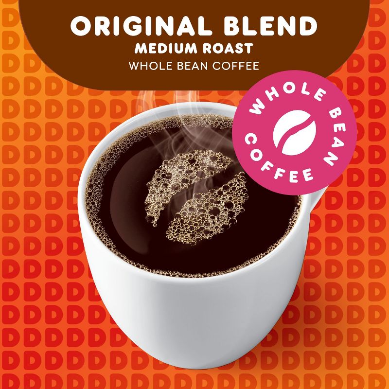 Dunkin' Original Blend Dark Roast Whole Bean Coffee, 6 of 14