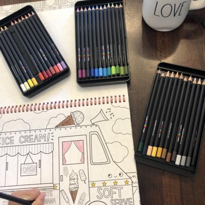 Fueled by Clouds & Coffee: Review: Uni Posca Colored Pencils