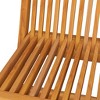 vidaXL Patio Chairs with Light Blue Cushions 4 pcs Solid Teak Wood - 4 of 4
