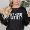 Simply Sage Market Women's Graphic Sweatshirt My Heart Is On The Field - 2 of 4
