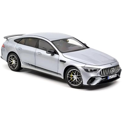 2021 Mercedes-AMG GT 63 S 4Matic Silver Metallic with Black Stripes 1/18 Diecast Model Car by Norev