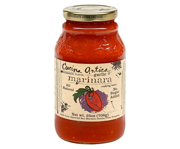 Cucina Antica Garlic Marinara Cooking Sauce 25 oz