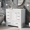 Whisen 36" Bathroom Storage Cabinet Bathroom Vanity with Ceramic Sink, Adjustable Shelf and 6 Drawers - 2 of 4