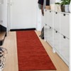 Solid Texture Area Rugs Washable Modern Accent Carpet with Non-Slip Backing - 3 of 4