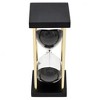 Gulches Hourglasses: Triangular Conical Timer with Black/ White Sand, 15/30-Minute Options, Metal Stand - 4 of 4