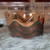 Nambe Copper Canyon Cooler Coaster, Double-Wall Insulation, Stylish Contemporary Copper Winery Accessory, 4.25" Durable Beverage Holder for Bottles - 4 of 4