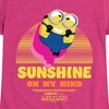 Girls' - Despicable Me Minions - Sunshine On My Mind Fitted Short Sleeve Graphic T-Shirt - 2 of 4