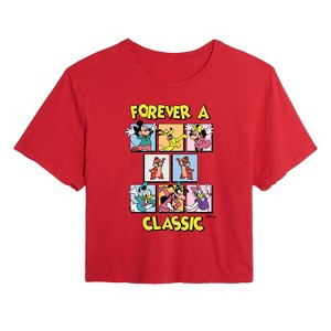 Women's - Disney - Forever A Classic Cropped Graphic T-Shirt - 1 of 4