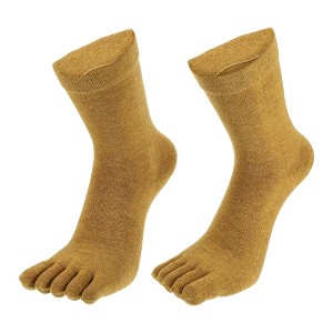 Unique Bargains Non Slip Full Finger Five Toe Socks 1 Pair - 1 of 4