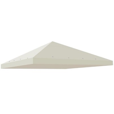 Yescom 117"x117" Gazebo Top Replacement for Smaller 10x10Ft 1-Tier Outdoor Patio Canopy Cover Party Yard Garden Ivory White