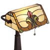 Robert Louis Tiffany Fleura 17" High Small Rustic Traditional Banker Desk Lamps Set of 2 Brown Bronze Finish Metal Home Office Living Room Bedroom - 3 of 4