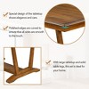 TiramisuBest Walnut Counter Height 5pc Dining Set Walnut Finish Table and 4 Counter Height Chairs - 4 of 4