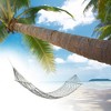Unique Bargains 10-strand Rope Hammock 94.49"x59.06" 1 Pc - 2 of 3