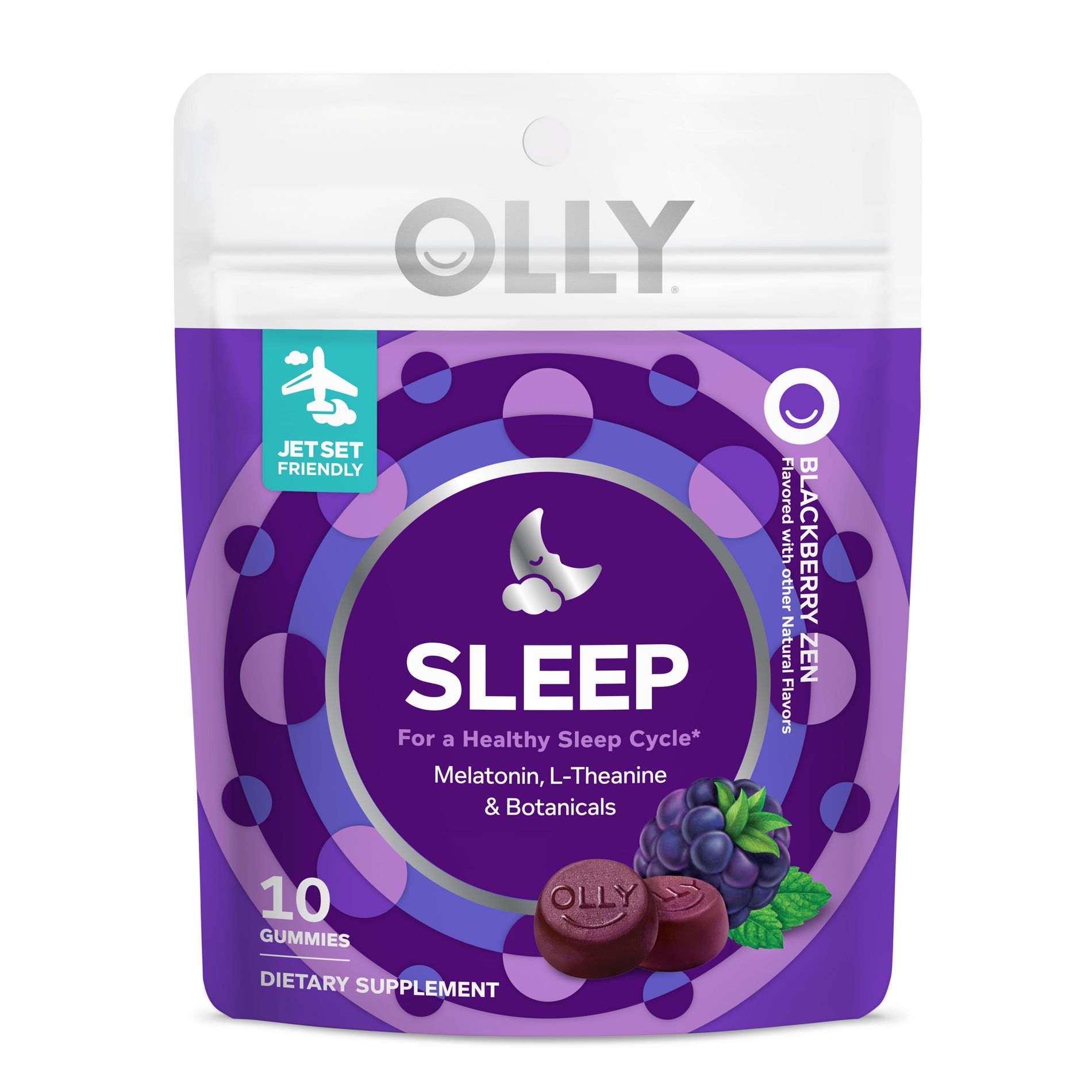 OLLY 3mg Melatonin Sleep Gummies - Blackberry Zen - 10ct