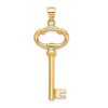 Black Bow Jewelry 14k Yellow Gold Key to My Heart Key Pendant, 15mm - 3 of 4