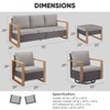 Buenhomino Outdoor Patio Furniture Set-7 Pieces All-Weather Wicker Outdoor Furniture with Swivel Patio Chairs Patio Conversation Sets for Porch Deck - 3 of 4