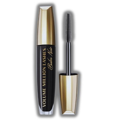 L'Oreal Paris Mascara Volume Million Lashes - BALM NOIR (BLACK) Loreal 99% Natural Ingredients | No Flaking or Smudging | Coconut