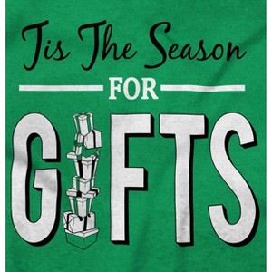 Christmas Tis The Season For Presents Graphic T Shirt Men or Women Brisco Brands - 1 of 4