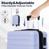 Gulches
 luggage sets 3 piece,carry-on luggage with wheels,check in luggage,28/24/20 inch luggage,tsa approved lock,hardshell suitcase,Blue Purple - 2 of 4
