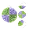 Unique Bargains Round Double-sided Bath Brush 1 Pc - 3 of 4