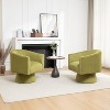 SEYNAR Mid Century Modern Velvet 360 Degree Swivel Accent Chair Set of 2 - 3 of 4