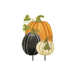 Briarwood Lane Fall Metal Art x Checkered Pumpkins For Fall Metal Art - 1 of 2