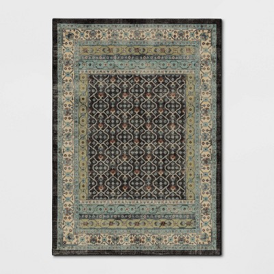 Broyhill Broyhill Blue & Red Braided Print Accent Rug