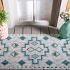 Courtyard CY8533 UV & Stain Resistant Non-Shedding Power Loomed Indoor/Outdoor Rugs - Safavieh - 2 of 4