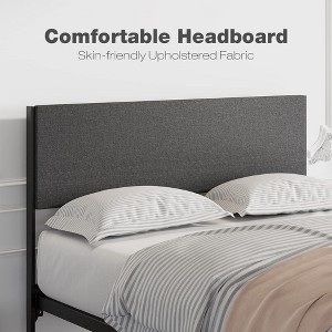 Bed Frame with 2 Storage Drawers, Upholstered Platform Bed Frame with Headboard - 1 of 4