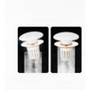 1 ceramic universal size pop-up sink strainer, brass strainer, leak-proof, clog-proof, insect-proof, with hair collector. - 3 of 4