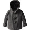 Rothschild Little/Big Boys' Hooded Faux Wool Toggle Coat with Scarf - 2 of 3