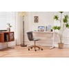 CAVINAS Modern Upholstered Home Office Desk Chair, Velvet Adjustable Office Chair with Handwoven Backrest and Adjustable Swivel Wheels - 3 of 4