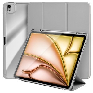 Vena For Apple iPad Air 13 Inch Case Clear, iPad Air M3 13 Inch Case, Trifold Stand, iPad Pro 12.9" Case (2022/2021/2020/2018), Light Gray - 1 of 4