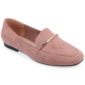 Journee Womens Wrenn Wide Width Loafer Flats - 1 of 4