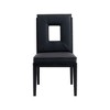 Meridian Furniture,Gwendolyn Vegan Leather Dining Side Chair, Set of 2 - 3 of 4