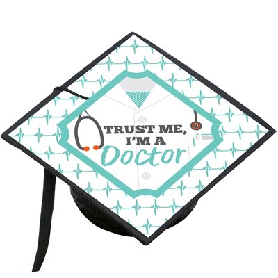 Big Dot of Happiness Medical School Grad - Graduation Cap Decorations Kit - Grad Cap Cover